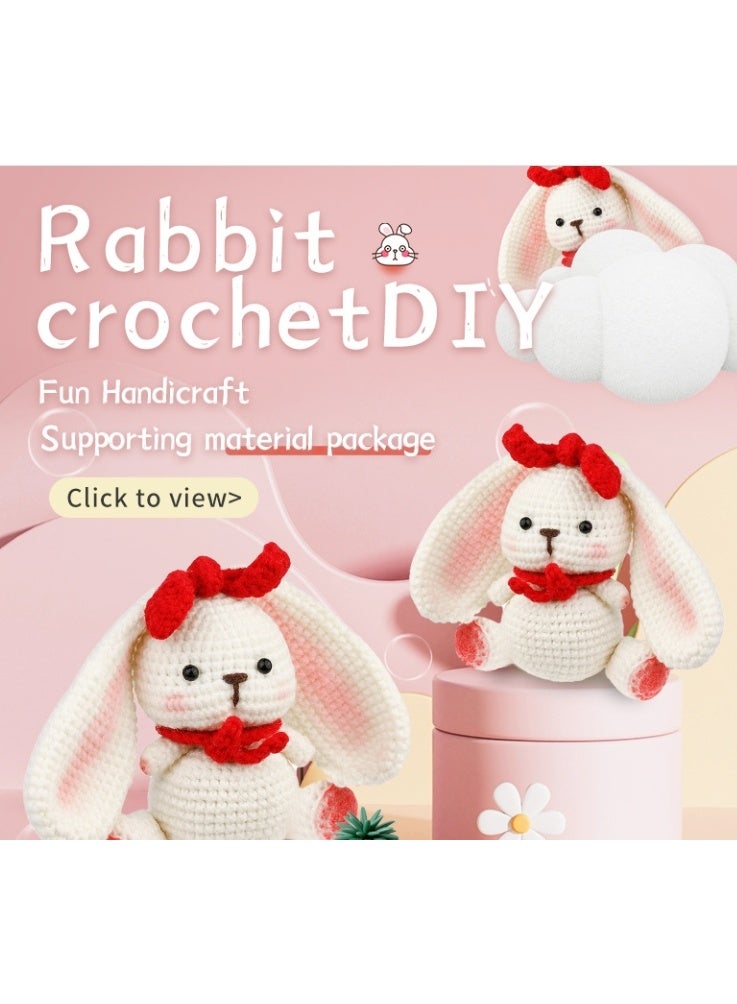 OASIS-TH Crochet Kit for Beginners, Crochet Animal Kit, Rabbit Beginner Crochet Kit with Step-by-Step Video Tutorials Easy Yarn Crochet Hook, Crochet Starter Kit for Adults DIY Knitting Supplies - Image 2